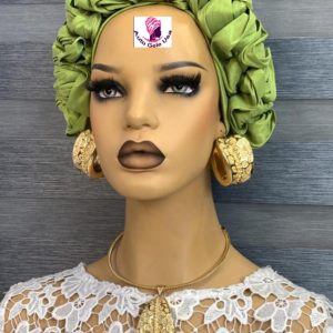 Fabric turban gele hat