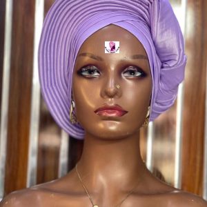 Fabric Turban gele hat