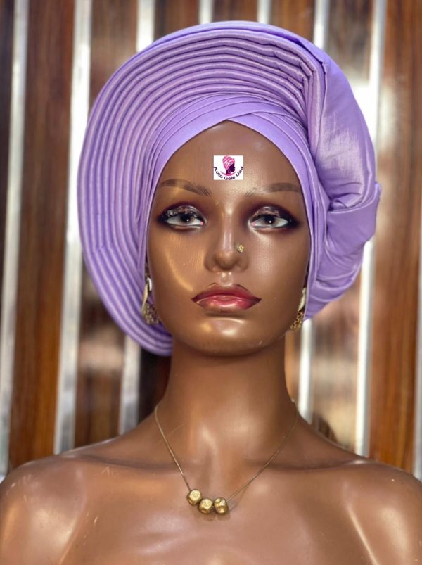 Fabric Turban gele hat